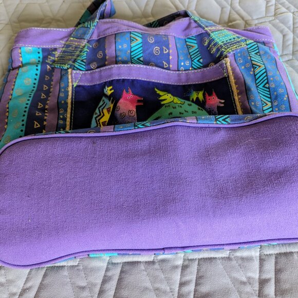 Laurel Burch Cotton Canvas Tote Very Gently Used - Picture 7 of 9